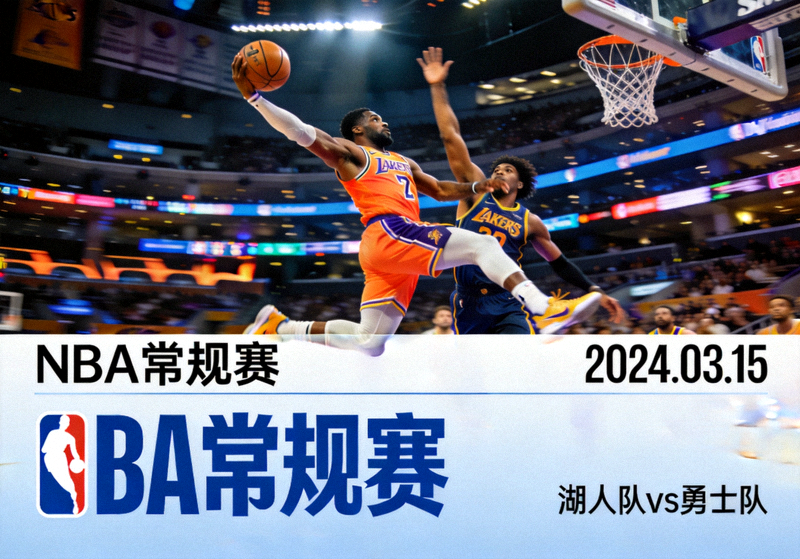 篮球比赛中球员突破上篮的瞬间，NBA赛事资讯配图